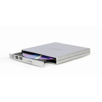 DVD-RW väline GEMBIRD DVD-USB-02-SV, 8xDVD-RW; 24xCD-R; USB 2.0, hõbedane, uus, garantii 2 aastat