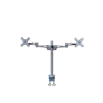 Monitori käsi (monitor arm) 2-le monitorile Newstar FPMA D935D, lauaservale kinnitatav, reguleeritav kõrgus, kaugus ja monitori nurk ning PIVOT-funktstioon, VESA 75 & 100 kinnitus / kasutatud, garantii 6 kuud | Soodushind!