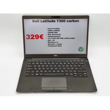 Kasutatud äriklassi sülearvuti Dell Latitude 7300 carbon kasutatud sülearvuti arvutiait