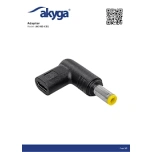 Akyga AK-ND-C01 USB-C / 5.5 x 2.5 mm/ uus/ garantii 1 aasta