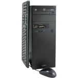 lauaarvuti "kangem säästu torn" Intel Pentium Gold G6400 / 16GB DDR4/ NVMe 256GB SSD /DVI, VGA ja HDMI/Lan / Id kaardi lugeja esipaneelil/  Windows 11, kasutatud, garantii 1 aaasta