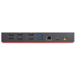 Lenovo ThinkPad USB-C 40AF dokk/dock 1 X USB-C, 3 x USB 3.0, 2 x USB 2.0, 2 x DisplayPort- ja 2 x HDMI-väljundid, LAN, kõrvaklapipistik, komplektis USB-C kaabel ja 135W laadija, kasutatud, garantii 1 aasta