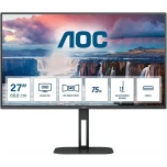 AOC Q27V5C ,27" IPS-paneel 2560x1440, HDMI, DisplayPort USB-C (65W)  videosisendid, sisse ehitatud kõlarid, reguleeritav jalg, kasutatud, garantii 1 aasta