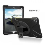 Kaitseümbris koos käerihma ja lauatoega, iPad 9,7" 5th 6th Gen tahvelarvutile, musta värvi, uus