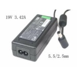 Sülearvuti laadija Fujitsu, HP, ORDI, Asus, Lenovo ja paljud teised sülearvutid, 19V 3,42A 65W, pistik 5,5X2,5mm, uus analooglaadija AD33P, garantii 1 aasta