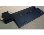 Lenovo ThinkPad Pro Dock 40A1 (FRU 00HM918), 3 X USB 3.0, 3 X USB 2.0, DisplayPort-, DVI- ja VGA-väljundid, ühildub mudelitega T440 T450 T460 T470 X240 X250 X260 T540 L440 L540, võtmega, kasutatud, garantii 1 aasta