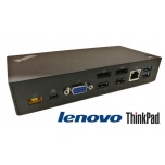 Lenovo 40A9 USB-C Dock (FRU 03X7194), 1 X USB-C, 3 x USB 3.0, 2 x USB 2.0, 2 x DisplayPort- ja 1 x VGA-väljundid, LAN, kõrvaklapipistik, komplektis USB-C kaabel ja 90W analooglaadija, kasutatud, garantii 1 aasta