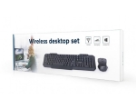Juhtmevaba Klaviatuur Gembird Desktop Set KBS-WM-02 Wireless/US asetus/Patareid komplekis/Garantii 2 aastat