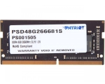 Sülearvuti DDR4 SO-Dimm 8GB Patriot PC4-21300 / 2666Mhz Cl19, uus, garantii 2 aastat