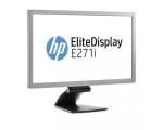 27" HP EliteDisplay E271i, IPS-paneel, Full HD resolutsioon (1920x1080), DisplayPort-, DVI- & VGA-sisendid, USB-hub, PIVOT, reguleeritava kõrgusega jalg, kasutatud, garantii 1 aasta