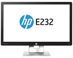 23" Wide LED HP EliteDisplay E232, IPS-paneel, Full HD resolutsioon (1920X1080), VGA-, DisplayPort- & HDMI-sisendid, reguleeritava kõrgusega jalg, Pivot, kasutatud, garantii 1 aasta