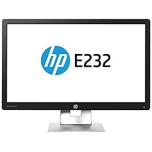 23" Wide LED HP EliteDisplay E232, IPS-paneel, Full HD resolutsioon (1920X1080), VGA-, DisplayPort- & HDMI-sisendid, reguleeritava kõrgusega jalg, Pivot, kasutatud, garantii 1 aasta