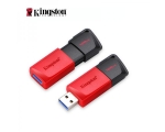 USB Mälupulk / USB FLASH 128GB Kingston DataTraveler Exodia USB 3.2 punane/must, uus, garantii 2 aastat