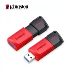 USB Mälupulk / USB FLASH 128GB Kingston DataTraveler Exodia USB 3.2 punane/must, uus, garantii 2 aastat