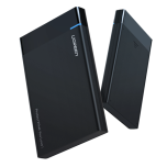 Välise kõvaketta korpus 2.5" External HDD/SSD enclosure UGREEN US221, SATA 3.0, USB-C, 50cm (black)/uus/Garantii 12 kuud