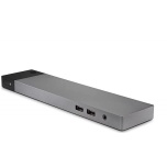 hp elite thunderbolt 3 Dock 90w, 1xUSB-C, 4xUSB 3.1, 2xDisplayPort-väljundid, VGA, LAN, kõrvaklapipistik, komplektis 90W laadija + combo kaabel, kasutatud, garantii 1 aasta