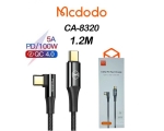 USB-C - USB-C kaabel Mcdodo CA-8321 100W 90 kraadi 1.2m (must)/uus