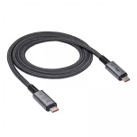  USB-C kaabel AK-USB-45 40Gb/s 240W, USB4, type C, 1m, 8K@60HZ, 4K@120Hz, 240 W (48V / 5A), 40 Gb/s, uus, garantii 1 aasta 
