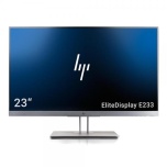 23" LED HP EliteDisplay E233, õhukese raamiga, IPS-paneel, Full HD resolutsioon 1920x1080, HDMI-, DisplayPort- ja VGA-videosisendid, reguleeritav jalg, PIVOT, kasutatud, garantii 1 aasta