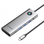 Minidock ORICO Type-C 10in1 HUB Multifunction Docking Station (grey)/3x USB3, 3,5" helivälund, Mälukaardilugeja, HDMI, VGA ja LAN 1000mbs/Uuus/Garantii 12 kuud