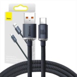 Baseus Crystal Shine cable USB to USB-C, 100W, 1.2m (black)/UUS/Garantii 12 kuud