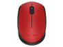 Juhtmevaba hiir Logitech M171, punane, USB, väikese nano-vastuvõtjaga, uus, garantii 3 aastat
