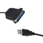 Üleminek LPT (printer) > USB (arvuti), kaabel 1m, uus, garantii 1 aasta